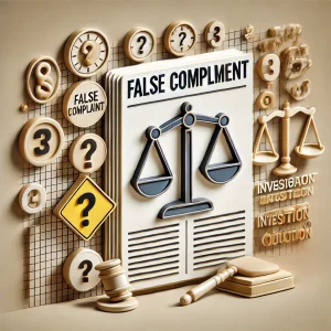 Court handling of false complaints