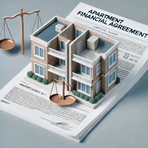 Financial agreement for an apartment in divorce