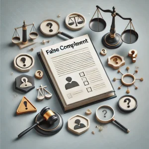 Legal implications of a false complaint