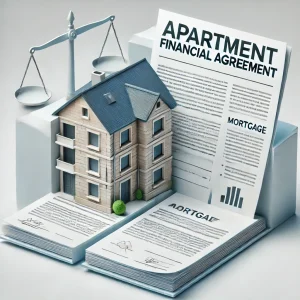 Setting terms in a financial agreement for an apartment