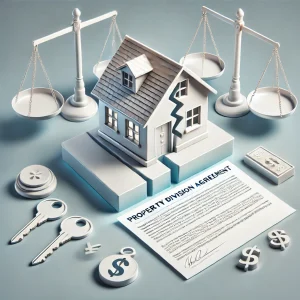 Division of property in divorce settlements