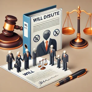 Filing an opposition to a will in court