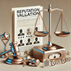 Reputation value in divorce settlements